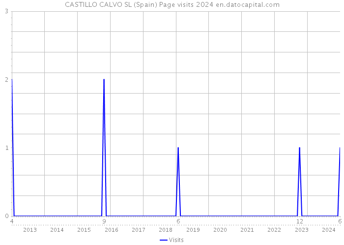 CASTILLO CALVO SL (Spain) Page visits 2024 