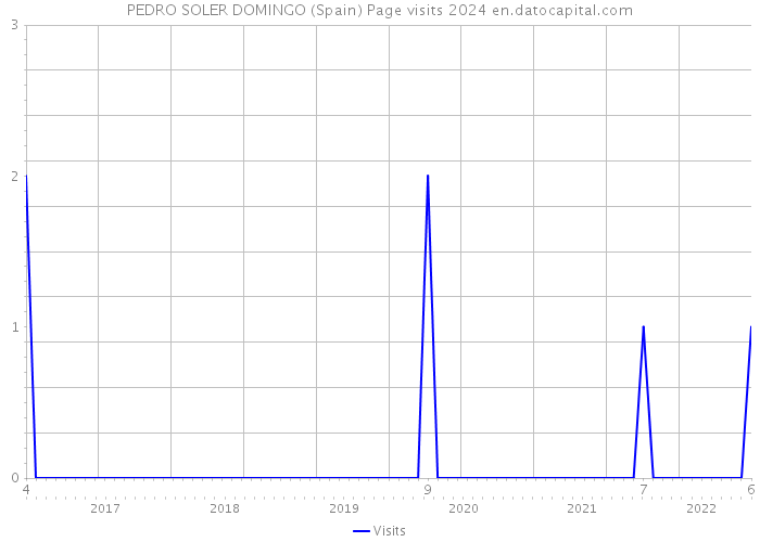 PEDRO SOLER DOMINGO (Spain) Page visits 2024 
