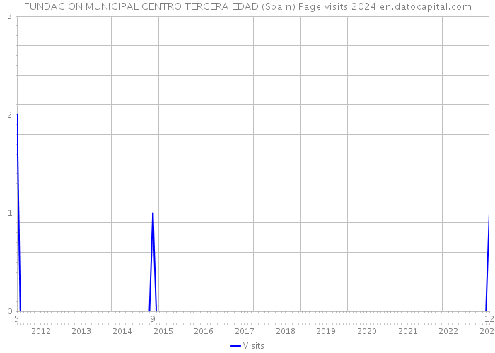 FUNDACION MUNICIPAL CENTRO TERCERA EDAD (Spain) Page visits 2024 