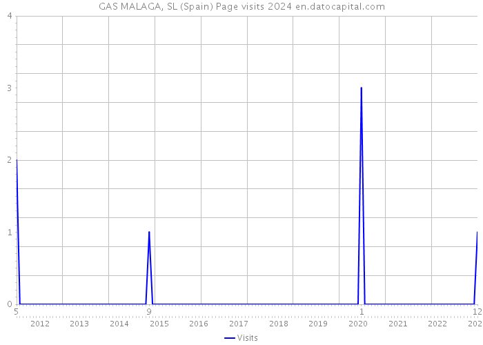 GAS MALAGA, SL (Spain) Page visits 2024 