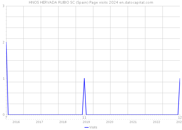 HNOS HERVADA RUBIO SC (Spain) Page visits 2024 