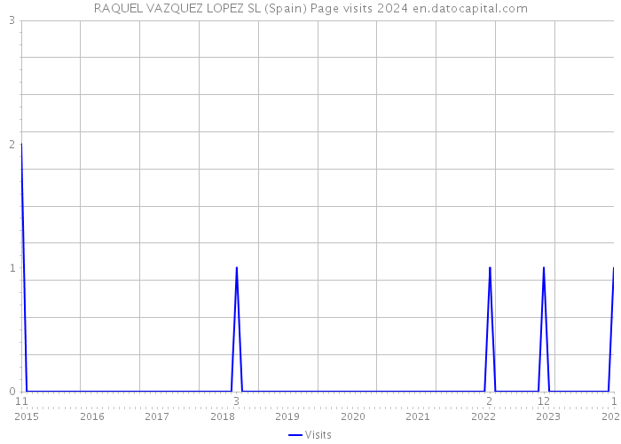 RAQUEL VAZQUEZ LOPEZ SL (Spain) Page visits 2024 