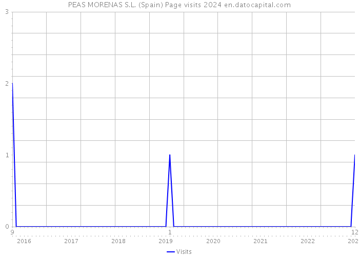 PEAS MORENAS S.L. (Spain) Page visits 2024 