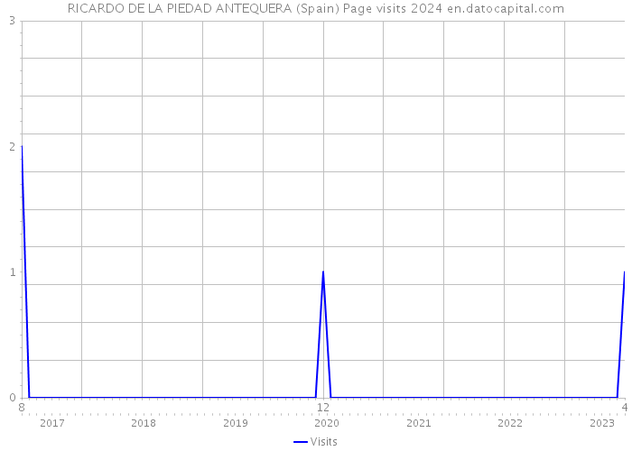 RICARDO DE LA PIEDAD ANTEQUERA (Spain) Page visits 2024 