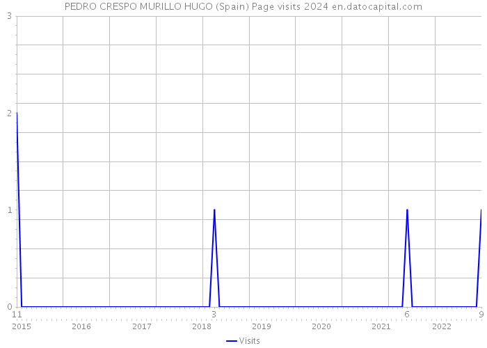 PEDRO CRESPO MURILLO HUGO (Spain) Page visits 2024 