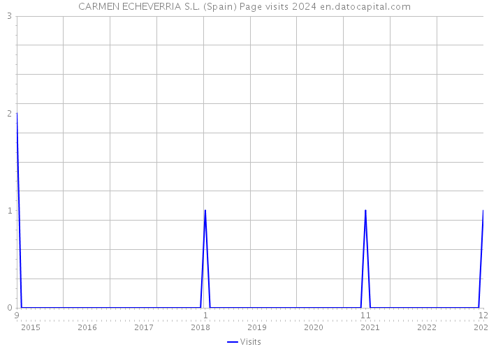 CARMEN ECHEVERRIA S.L. (Spain) Page visits 2024 