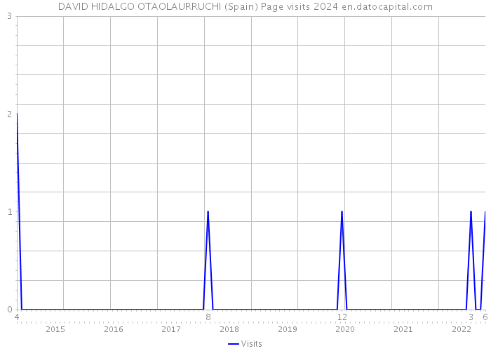 DAVID HIDALGO OTAOLAURRUCHI (Spain) Page visits 2024 