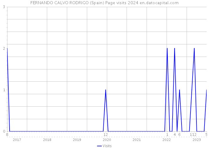 FERNANDO CALVO RODRIGO (Spain) Page visits 2024 