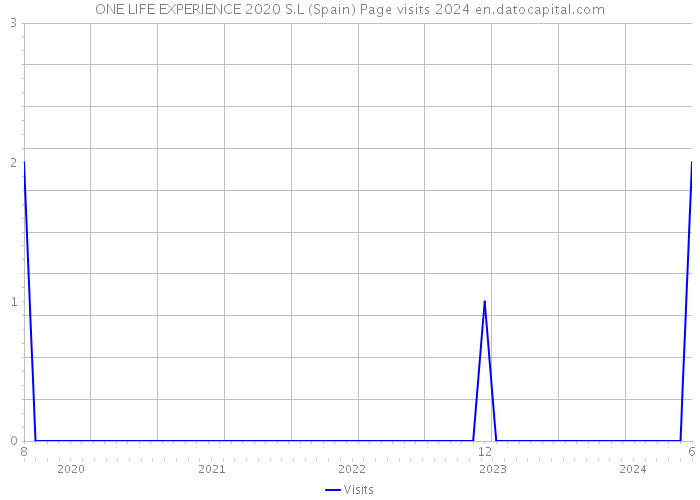 ONE LIFE EXPERIENCE 2020 S.L (Spain) Page visits 2024 