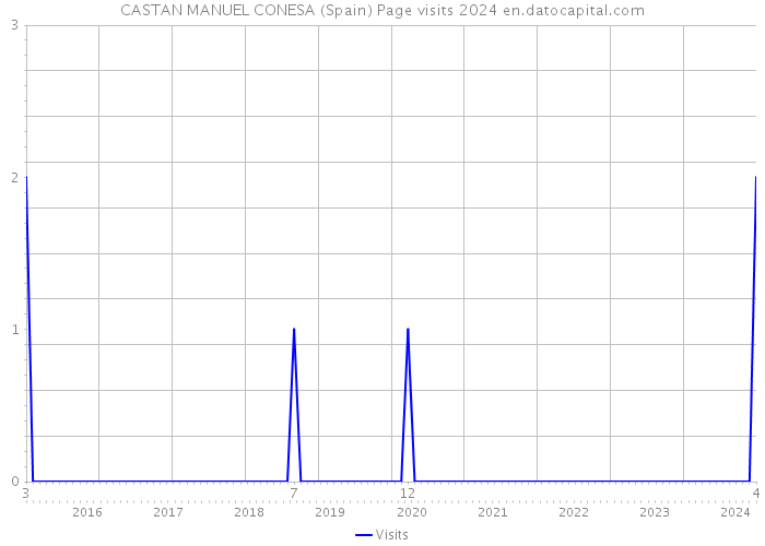 CASTAN MANUEL CONESA (Spain) Page visits 2024 
