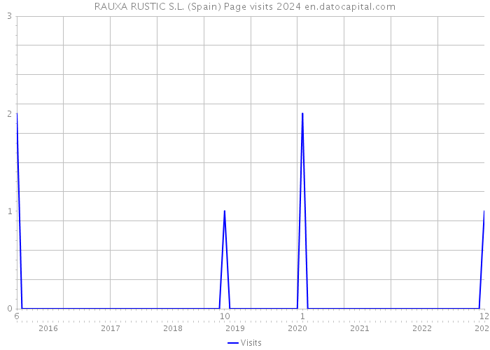 RAUXA RUSTIC S.L. (Spain) Page visits 2024 