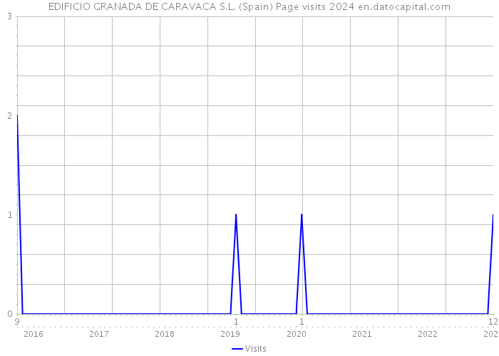 EDIFICIO GRANADA DE CARAVACA S.L. (Spain) Page visits 2024 