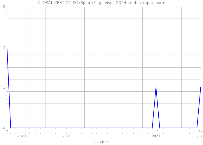 GLOBAL GESTION SC (Spain) Page visits 2024 