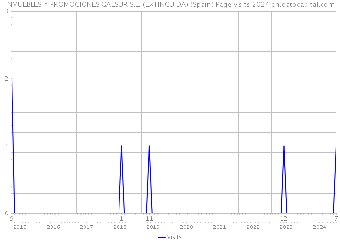 INMUEBLES Y PROMOCIONES GALSUR S.L. (EXTINGUIDA) (Spain) Page visits 2024 