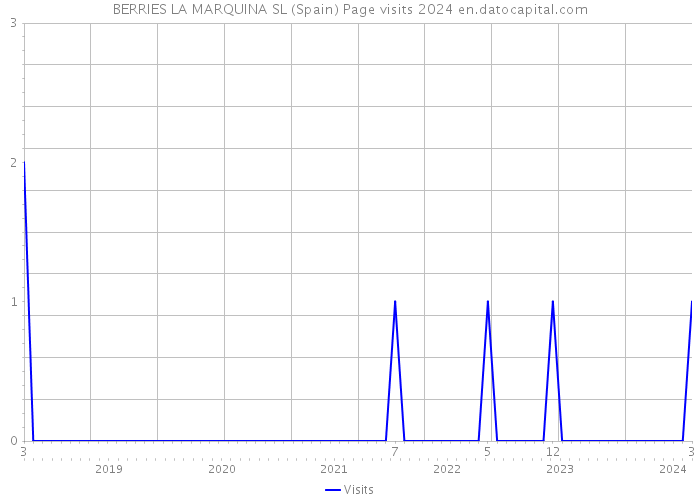 BERRIES LA MARQUINA SL (Spain) Page visits 2024 
