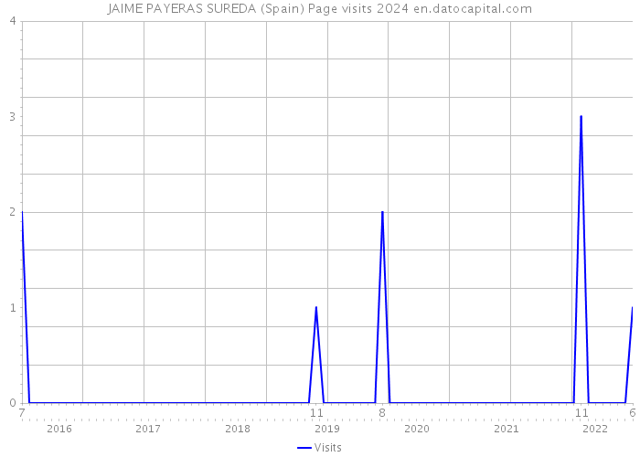 JAIME PAYERAS SUREDA (Spain) Page visits 2024 