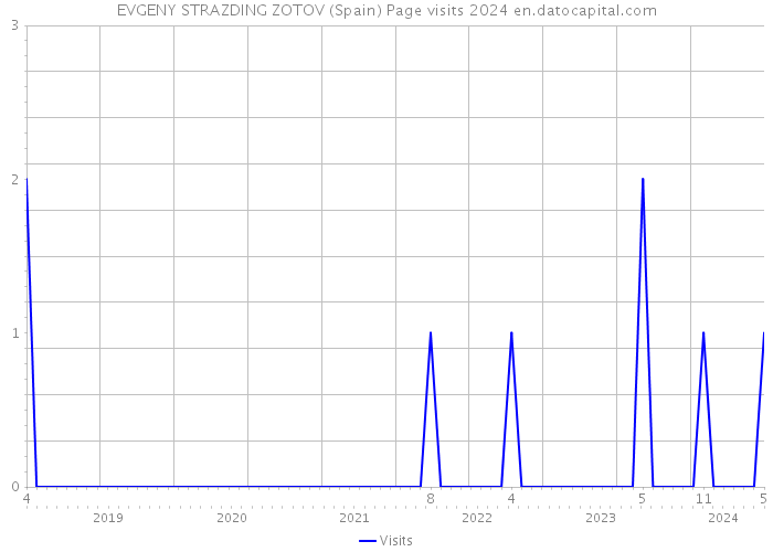 EVGENY STRAZDING ZOTOV (Spain) Page visits 2024 