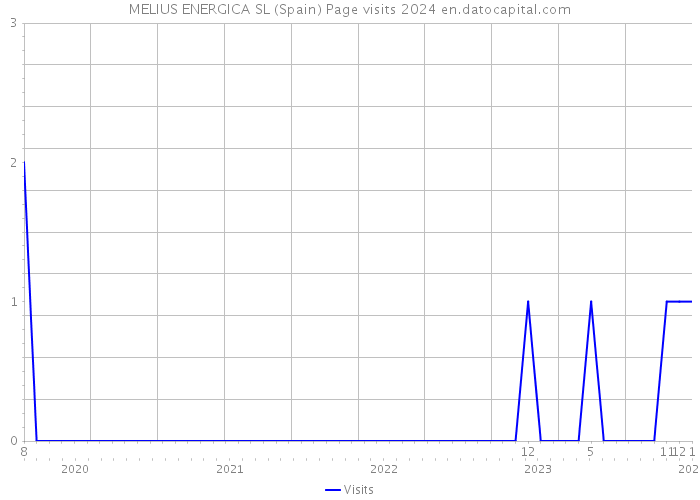 MELIUS ENERGICA SL (Spain) Page visits 2024 