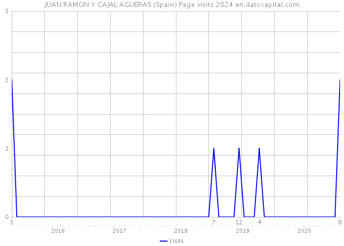 JUAN RAMON Y CAJAL AGUERAS (Spain) Page visits 2024 