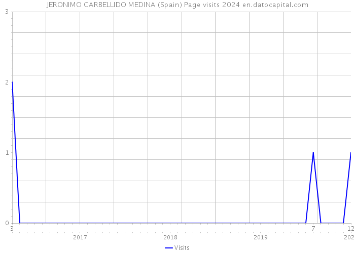 JERONIMO CARBELLIDO MEDINA (Spain) Page visits 2024 
