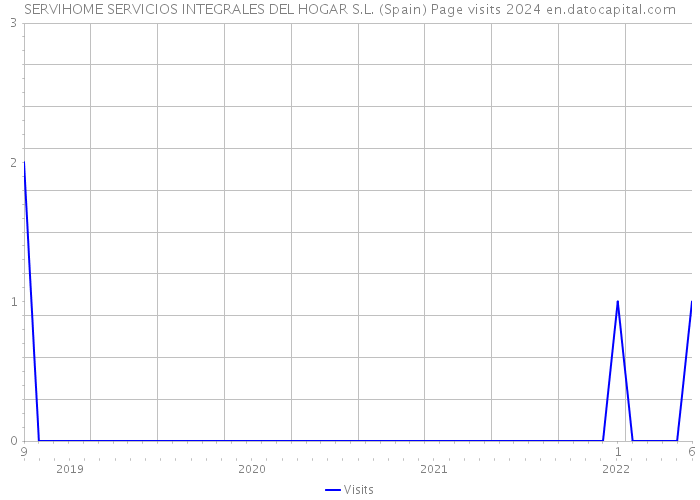SERVIHOME SERVICIOS INTEGRALES DEL HOGAR S.L. (Spain) Page visits 2024 