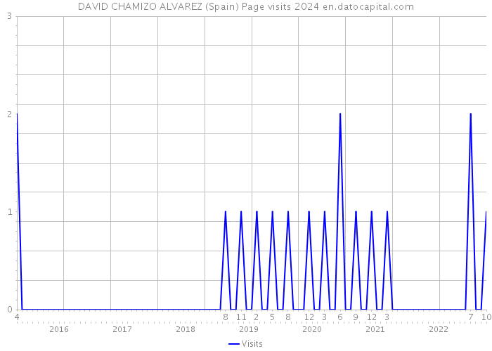DAVID CHAMIZO ALVAREZ (Spain) Page visits 2024 