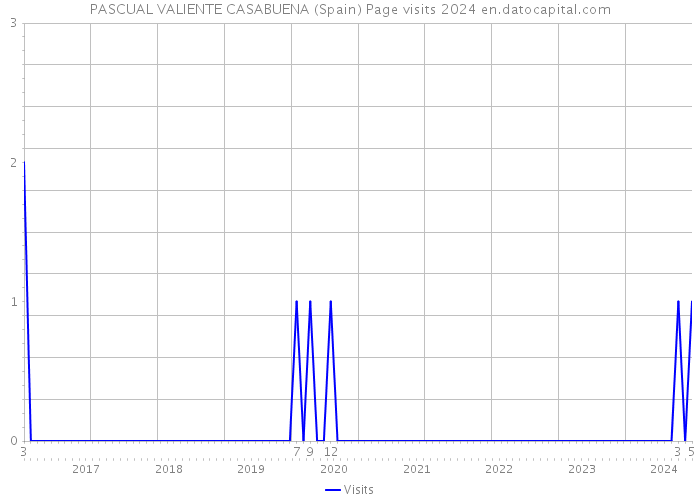 PASCUAL VALIENTE CASABUENA (Spain) Page visits 2024 