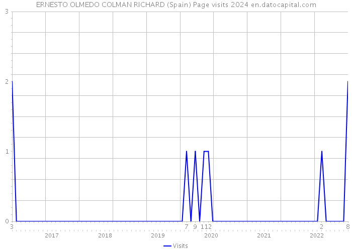 ERNESTO OLMEDO COLMAN RICHARD (Spain) Page visits 2024 