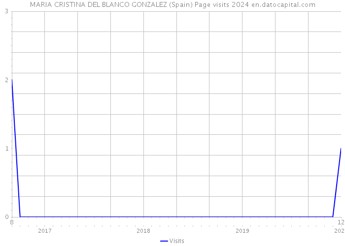 MARIA CRISTINA DEL BLANCO GONZALEZ (Spain) Page visits 2024 