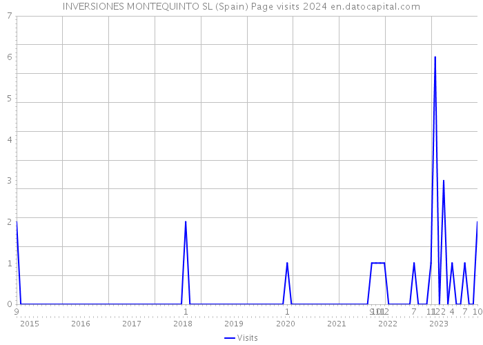 INVERSIONES MONTEQUINTO SL (Spain) Page visits 2024 