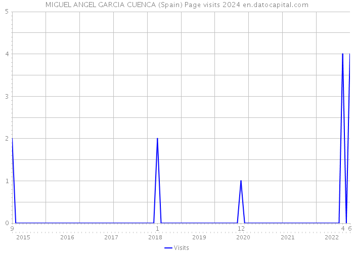 MIGUEL ANGEL GARCIA CUENCA (Spain) Page visits 2024 
