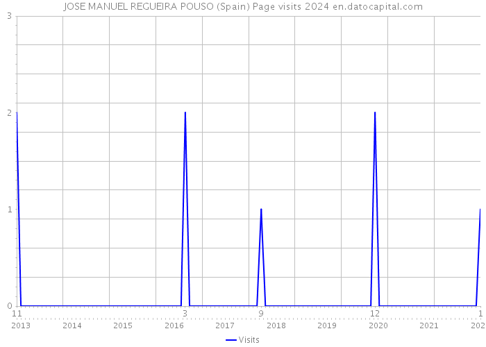 JOSE MANUEL REGUEIRA POUSO (Spain) Page visits 2024 