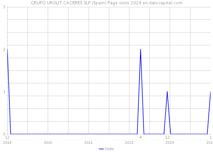GRUPO UROLIT CACERES SLP (Spain) Page visits 2024 