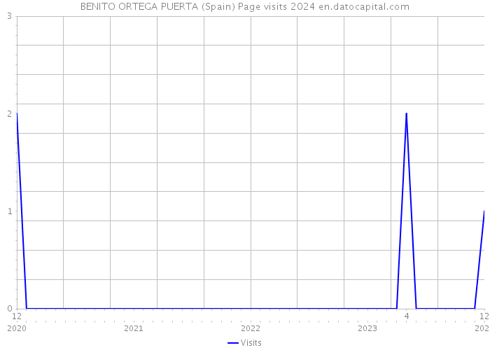 BENITO ORTEGA PUERTA (Spain) Page visits 2024 