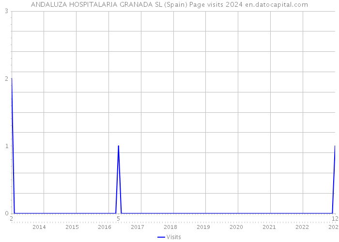 ANDALUZA HOSPITALARIA GRANADA SL (Spain) Page visits 2024 