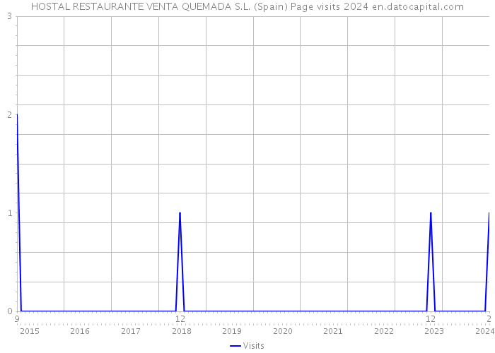 HOSTAL RESTAURANTE VENTA QUEMADA S.L. (Spain) Page visits 2024 