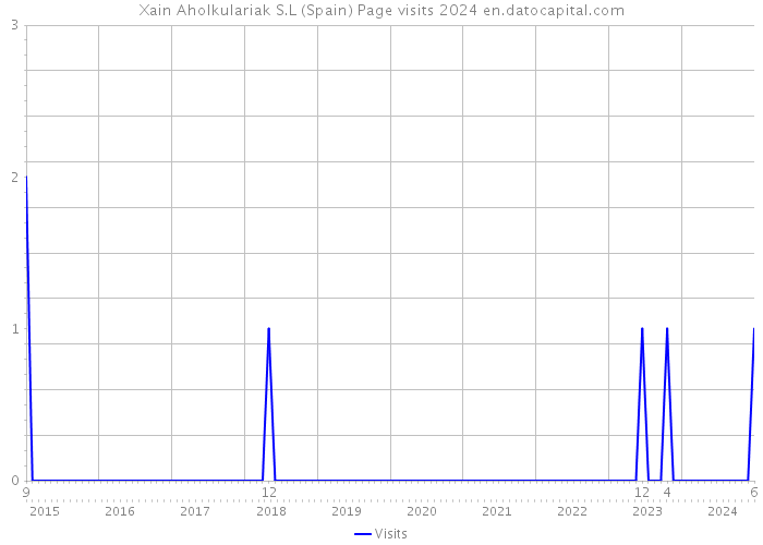 Xain Aholkulariak S.L (Spain) Page visits 2024 