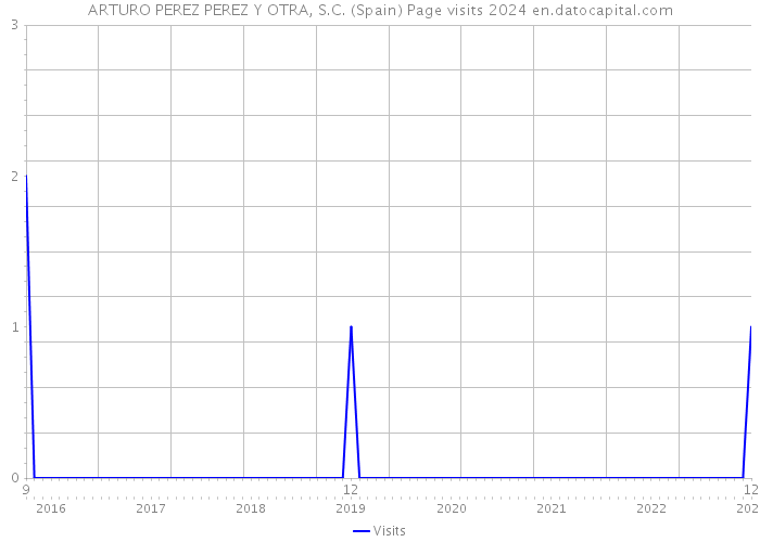 ARTURO PEREZ PEREZ Y OTRA, S.C. (Spain) Page visits 2024 