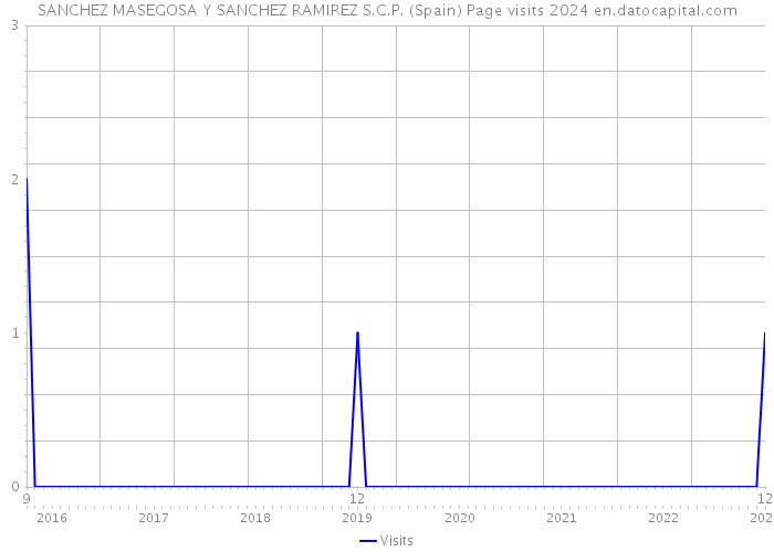 SANCHEZ MASEGOSA Y SANCHEZ RAMIREZ S.C.P. (Spain) Page visits 2024 