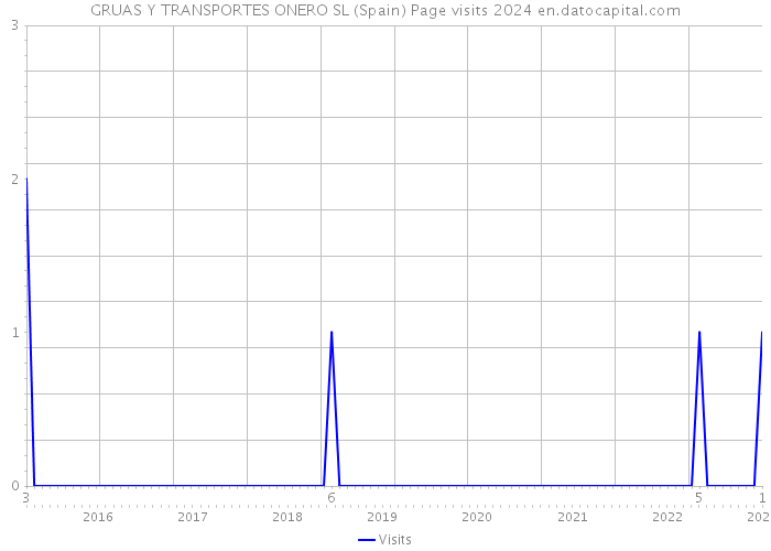 GRUAS Y TRANSPORTES ONERO SL (Spain) Page visits 2024 