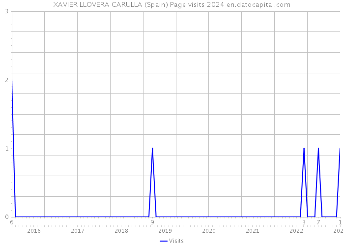 XAVIER LLOVERA CARULLA (Spain) Page visits 2024 