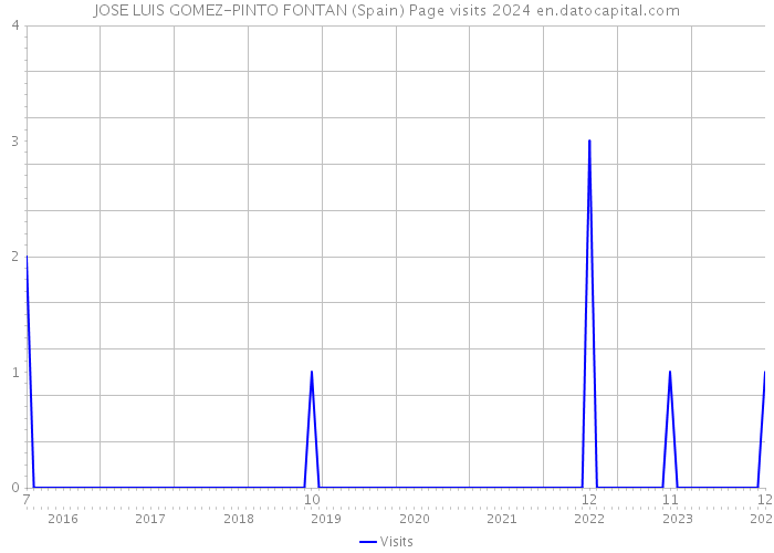 JOSE LUIS GOMEZ-PINTO FONTAN (Spain) Page visits 2024 