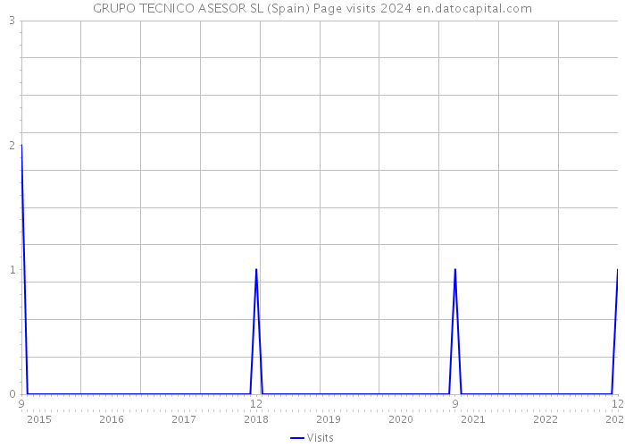 GRUPO TECNICO ASESOR SL (Spain) Page visits 2024 