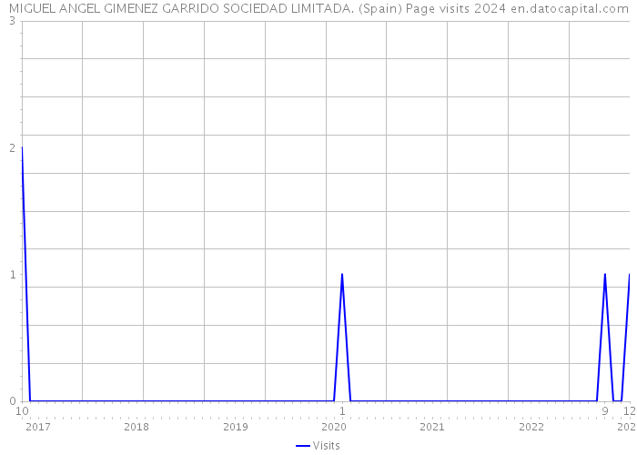 MIGUEL ANGEL GIMENEZ GARRIDO SOCIEDAD LIMITADA. (Spain) Page visits 2024 