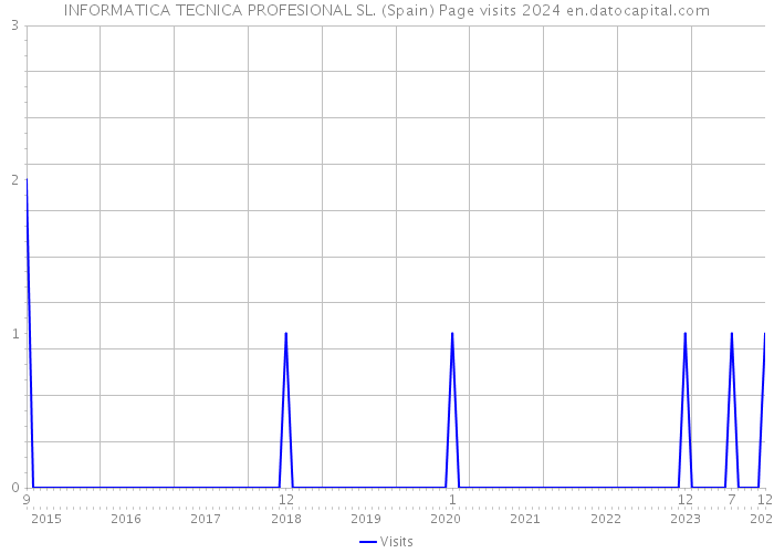 INFORMATICA TECNICA PROFESIONAL SL. (Spain) Page visits 2024 