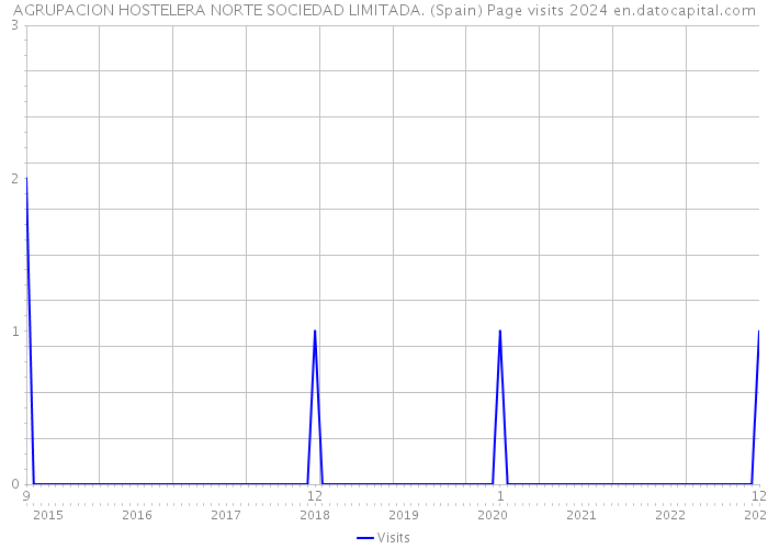 AGRUPACION HOSTELERA NORTE SOCIEDAD LIMITADA. (Spain) Page visits 2024 