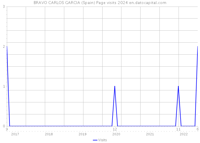 BRAVO CARLOS GARCIA (Spain) Page visits 2024 