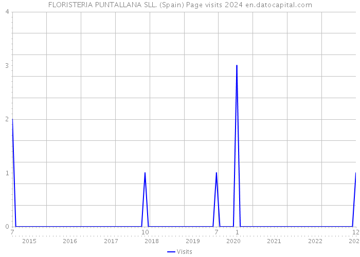 FLORISTERIA PUNTALLANA SLL. (Spain) Page visits 2024 