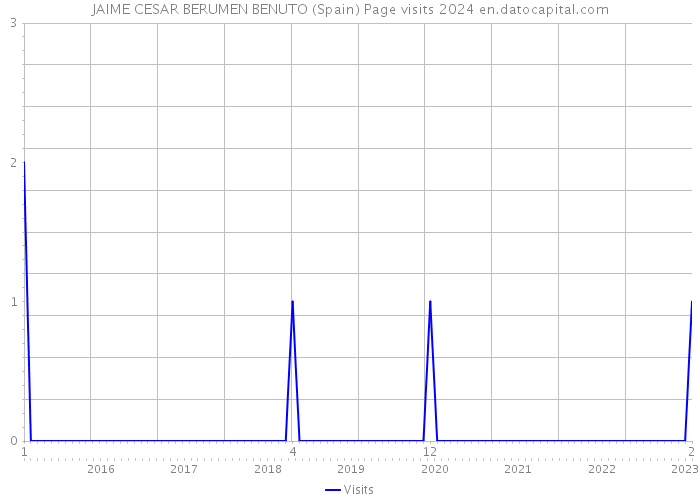 JAIME CESAR BERUMEN BENUTO (Spain) Page visits 2024 