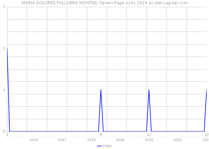 MARIA DOLORES FALGUERA MONTIEL (Spain) Page visits 2024 